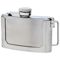 3oz Stainless Steel Belt Buckle Hip Flask